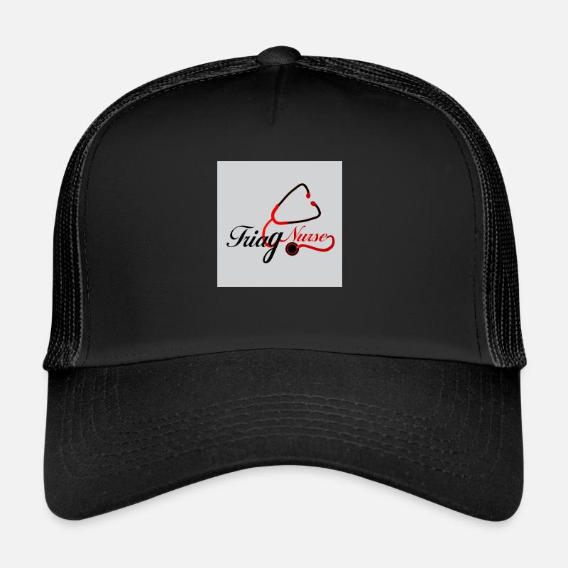 Conception de t-shirt infirmière - Casquette trucker  - noir/noir