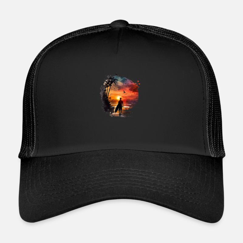 Surfers Dream - Trucker Cap - black/black