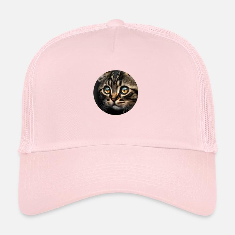 chaton tigre mignon avec de grands yeux Casquette trucker 