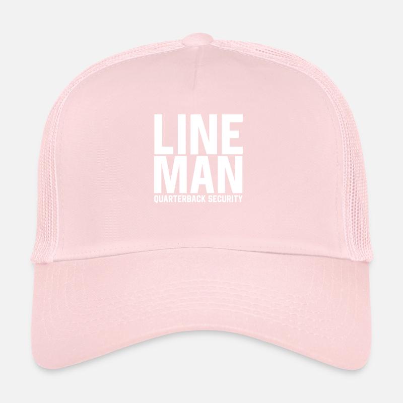 Lineman Quarterback Security Trucker Cap