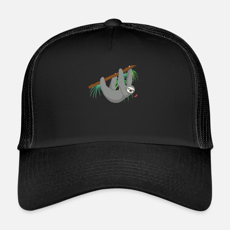 Sloth - Trucker Cap - black/black