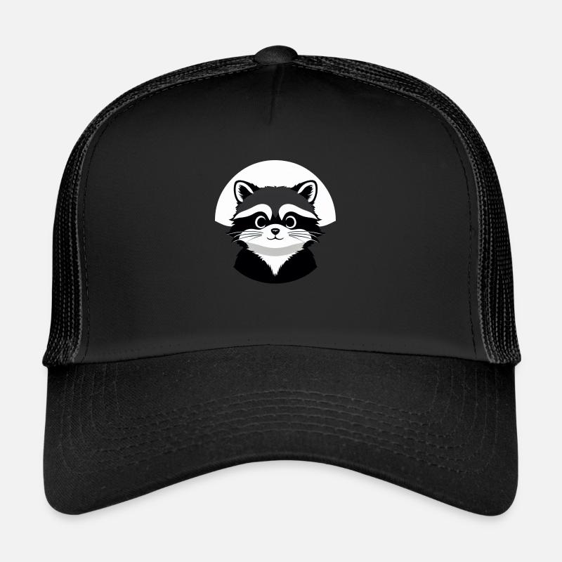 Ratons laveurs Mignon Dessin Animé Raton laveur 21 Casquette trucker 