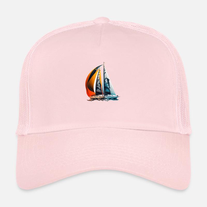 Sailing ships at a regatta Trucker Cap