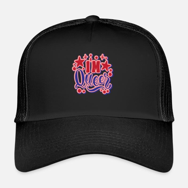 Je suis queer Casquette trucker 
