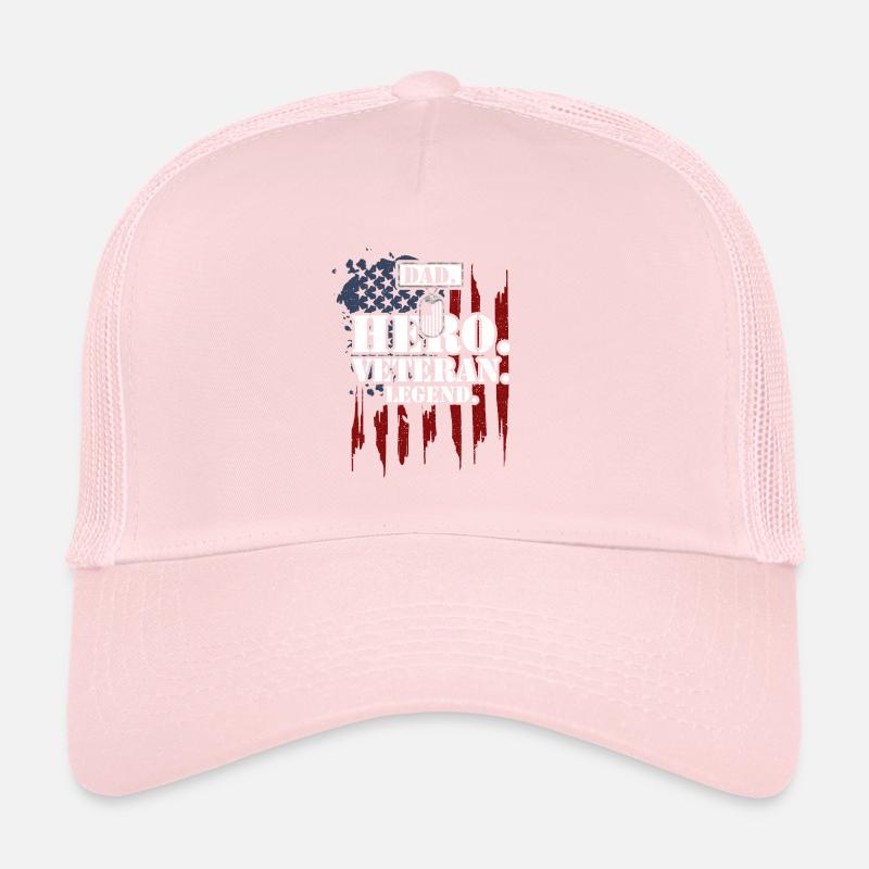Papa. Héros. Vétéran. Pose. Casquette trucker 