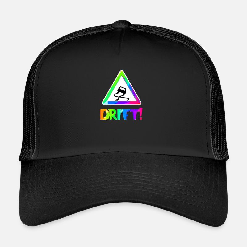 Drift | Auto | Autofan | Driften | Symbol - Trucker Cap - Schwarz/Schwarz
