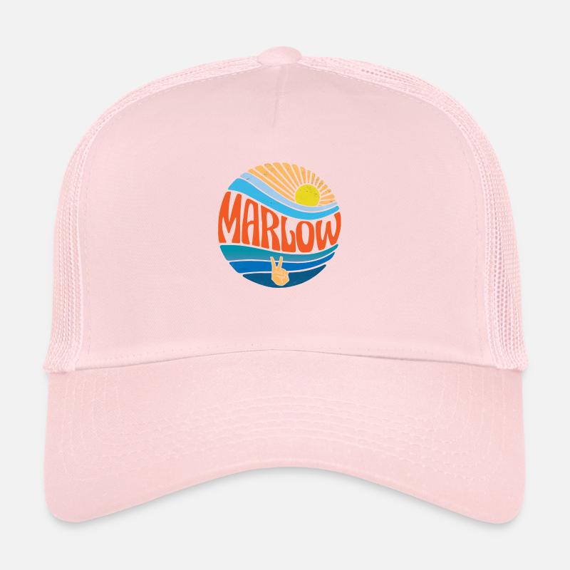 Marlow Hemd Vintage Sunset Marlow Groovy Tie Dye Trucker Cap
