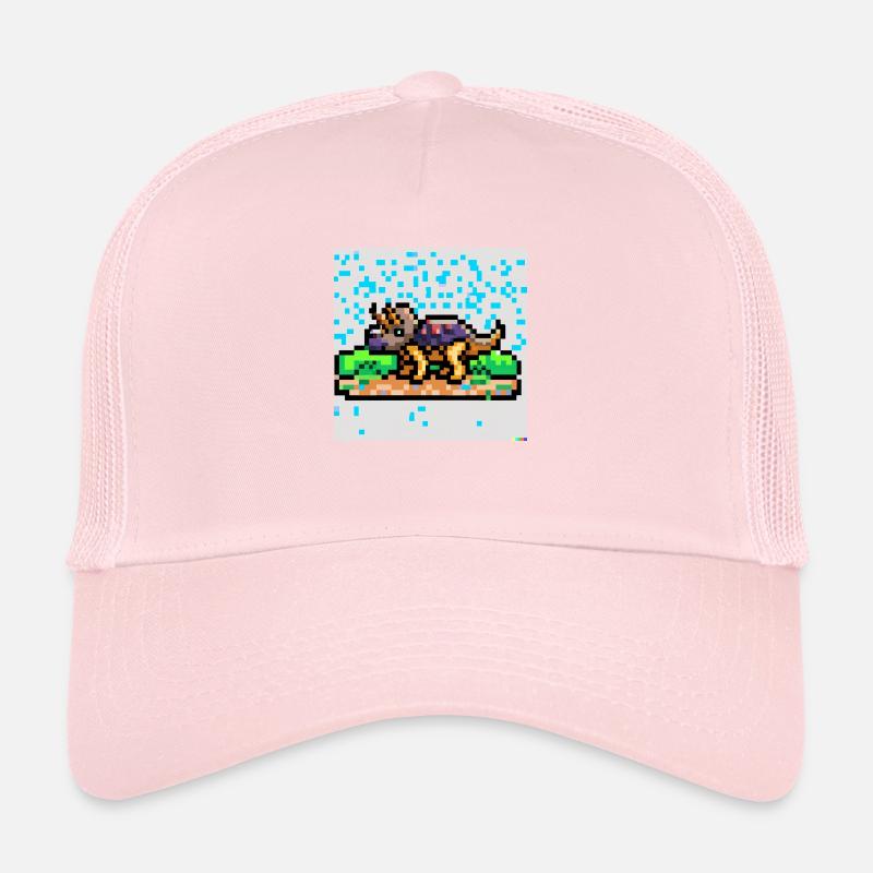 Triceratops pixel art Trucker Cap