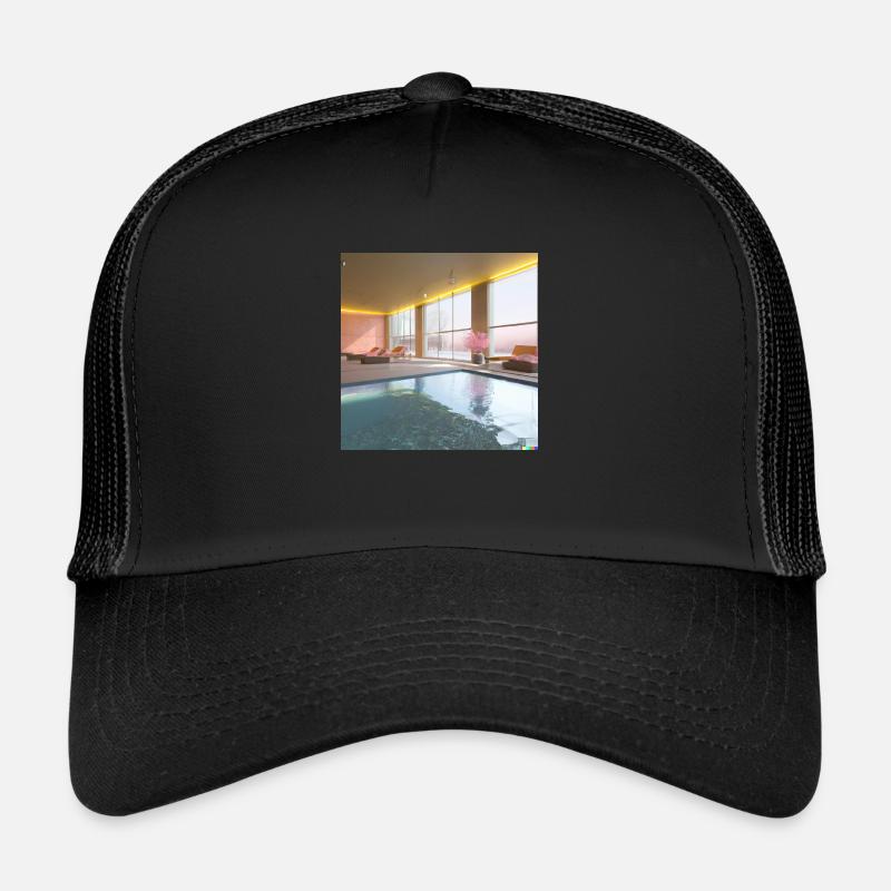 Ein sonnendurchfluteter Lounge-Bereich art 2 Trucker Cap
