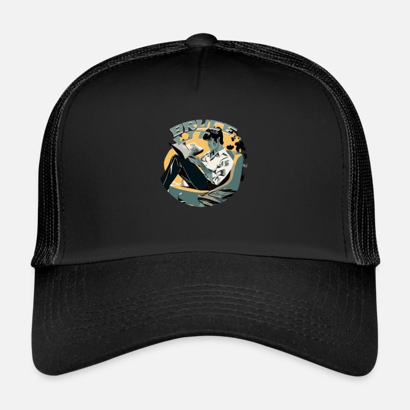 bruce lit - Casquette trucker  - noir/noir