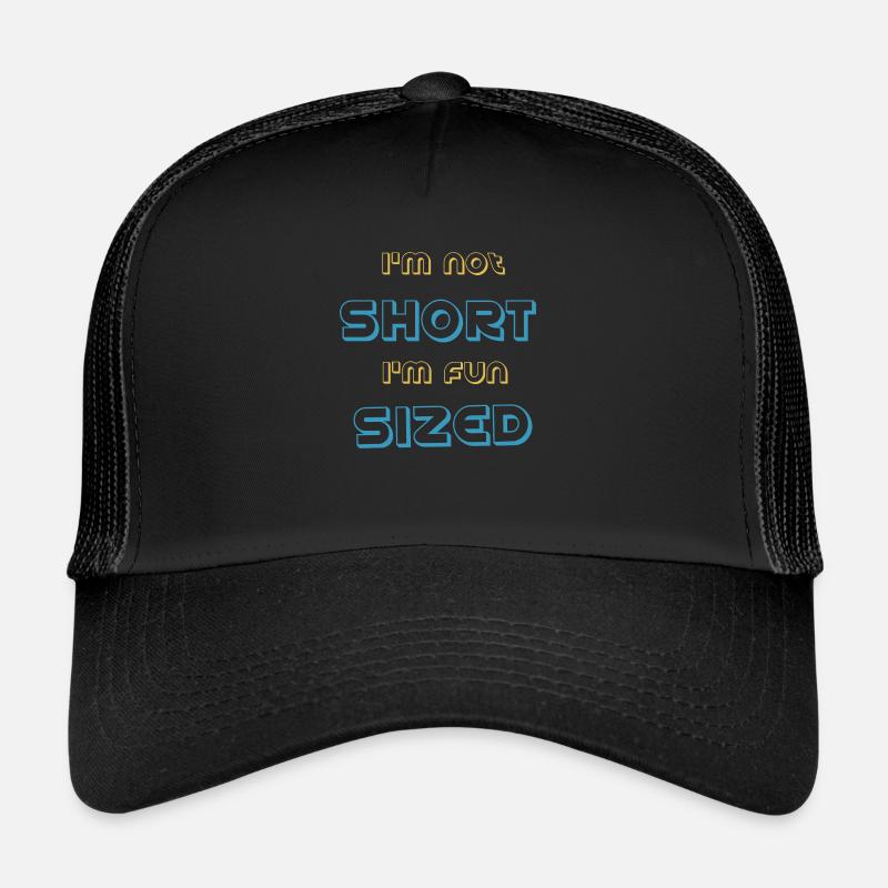 Ich bin nicht klein Ich habe Spaß - Trucker Cap - Schwarz/Schwarz