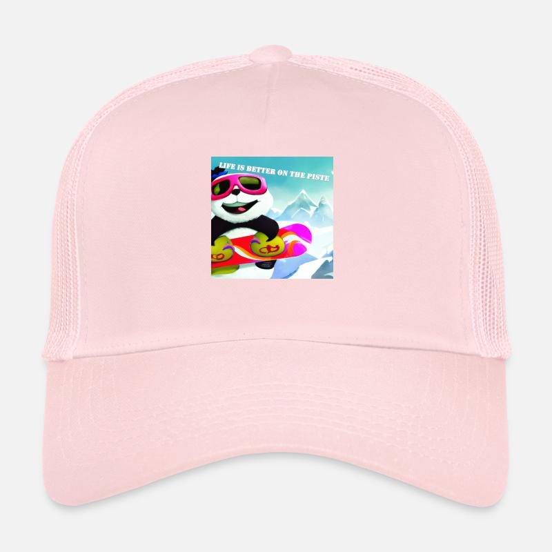 Panda sur Snowboard Variant 2 Cadeau Casquette trucker 