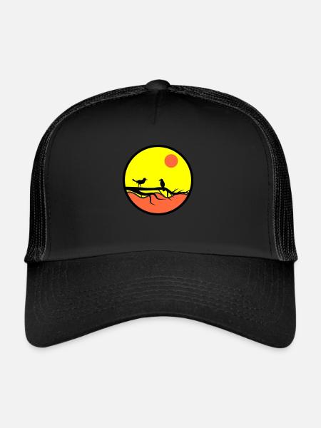 Birds - Trucker Cap - black/black - Front