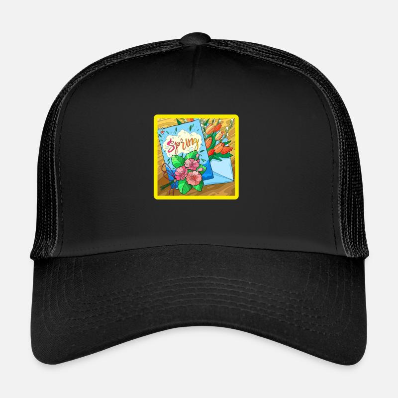 Spring - Trucker Cap - Schwarz/Schwarz