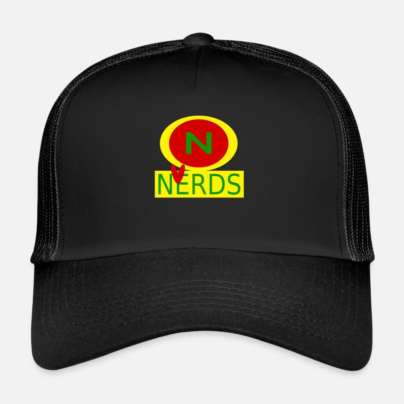 Liebe Nerds - Trucker Cap - Schwarz/Schwarz