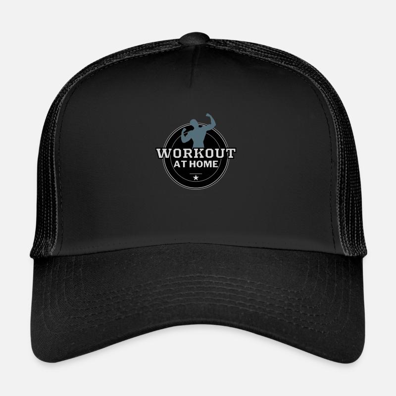 Man biceps workout at home - Trucker Cap - black/black