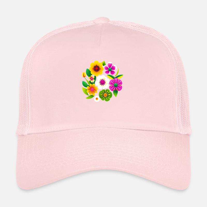 Fleurs de printemps Casquette trucker 
