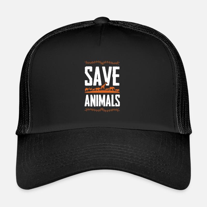 tierschutz tierschützer - Trucker Cap - Schwarz/Schwarz