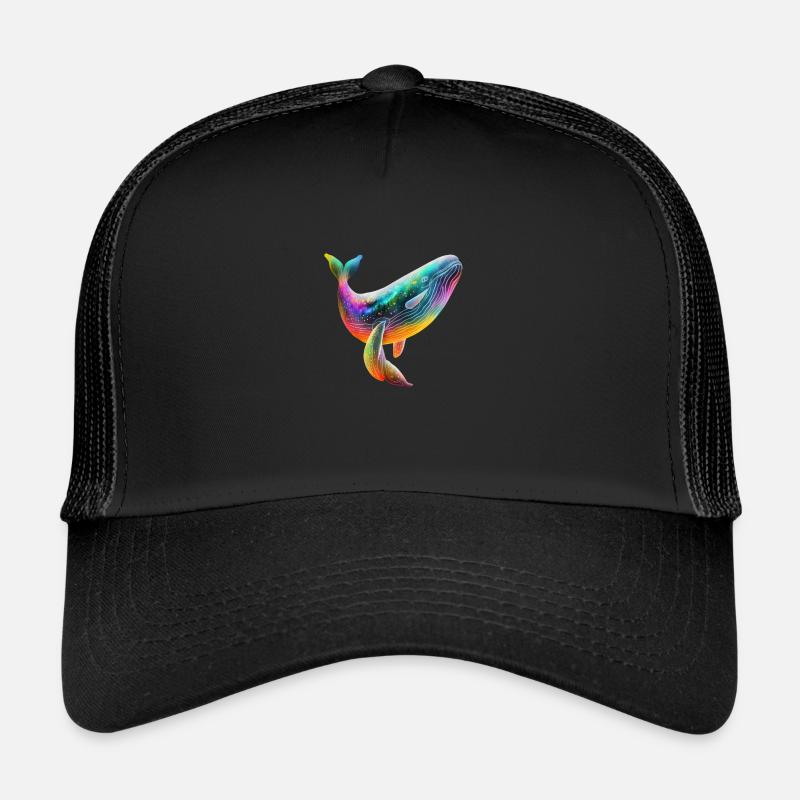 MAJESTÄTISCHER WAL - Trucker Cap - Schwarz/Schwarz