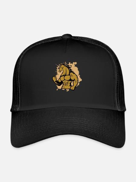 Strong Horse - Trucker Cap - black/black - Front