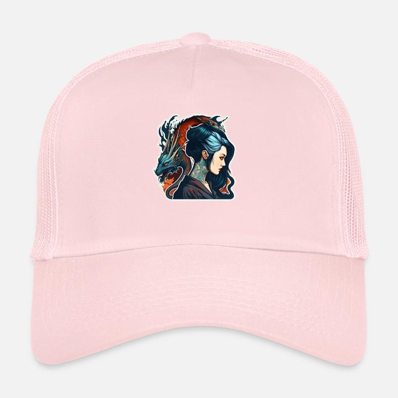 Beauty & Dragon Trucker Cap