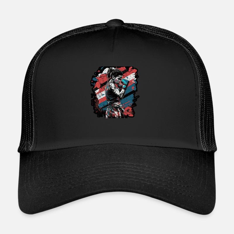 Combattant - Casquette trucker  - noir/noir