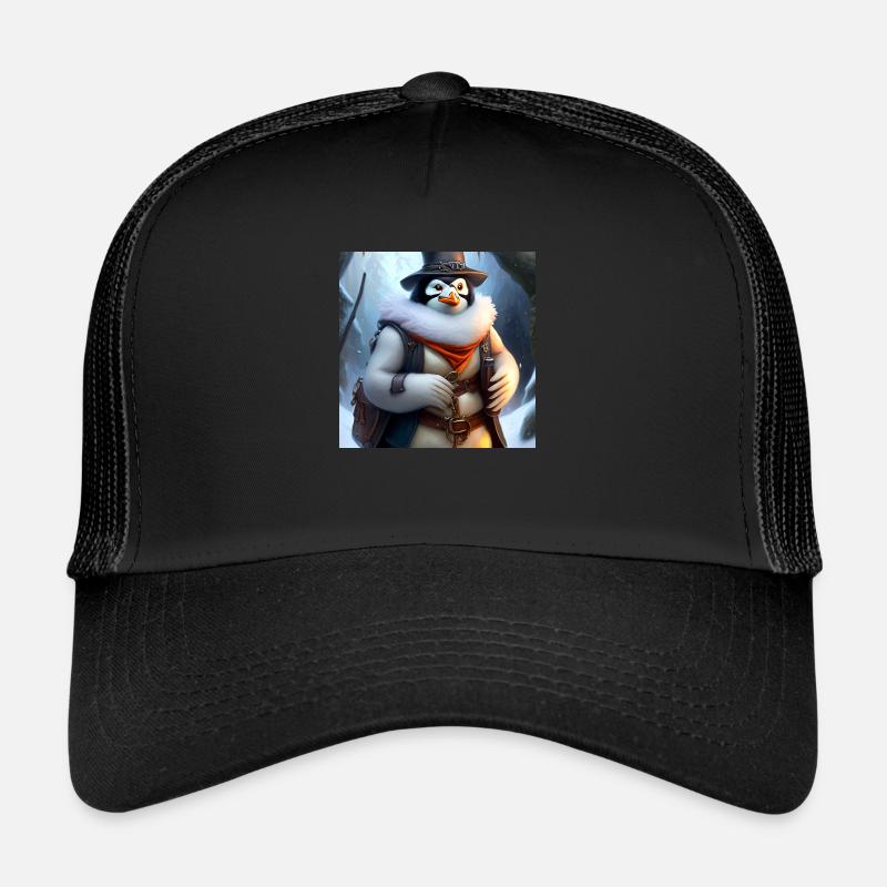 Pinguin Krieger im Winter Trucker Cap