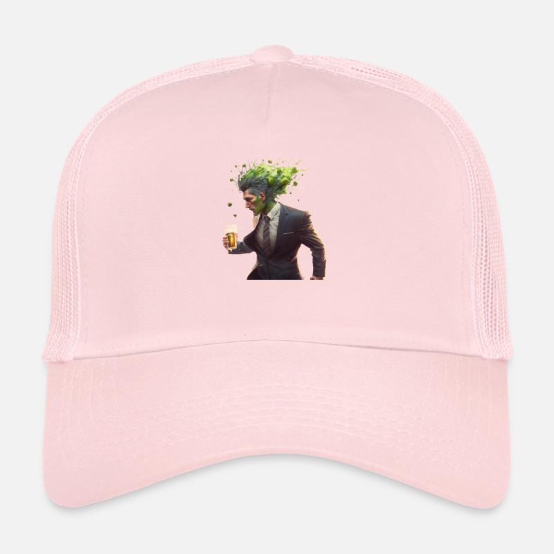 Hopfen Explosion durch Craft Bier. Anzug Trucker Cap