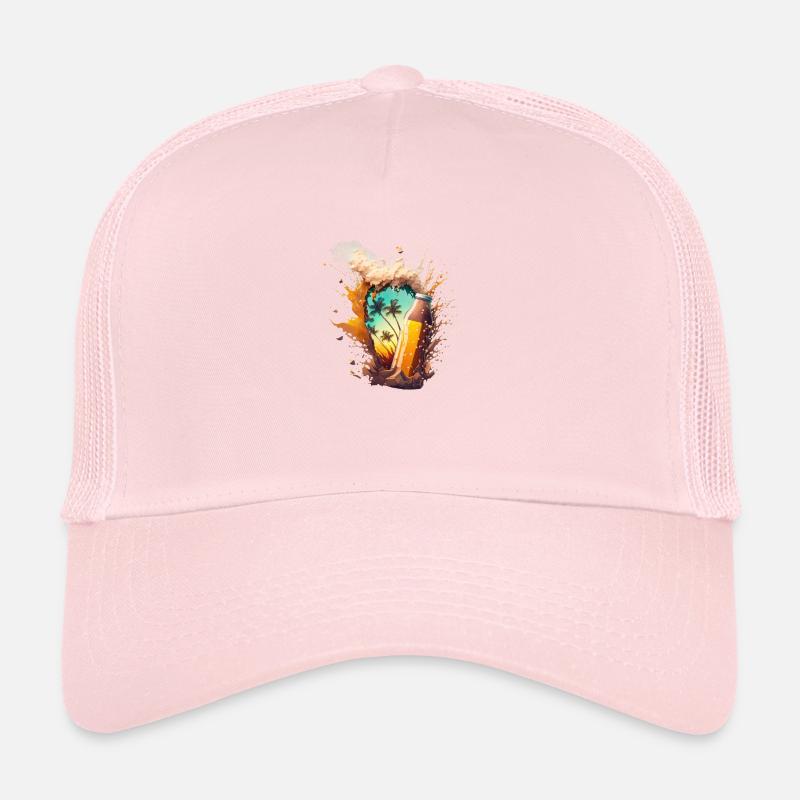 Bier Schaum Explosion, das Portal in den Sommer Trucker Cap