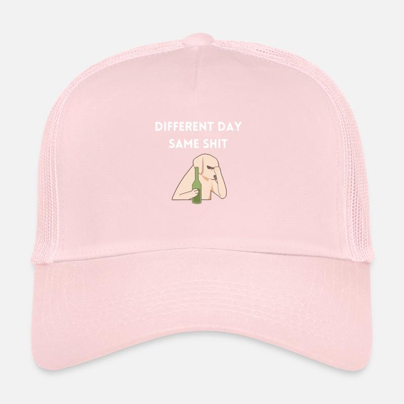 Different day, same shit - hunde meme Trucker Cap