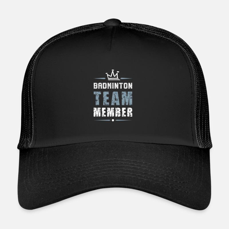 Badminton Team - Trucker Cap - Schwarz/Schwarz