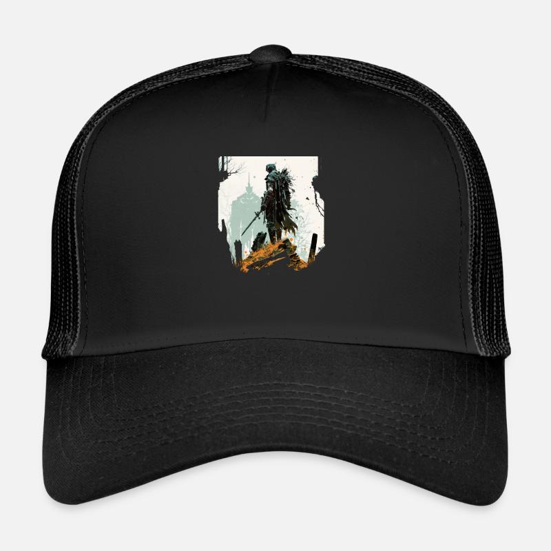 zu Glänzender Paladin - Trucker Cap - Schwarz/Schwarz