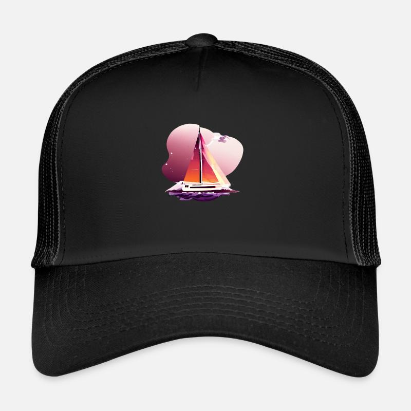 Sailing Sailing Sailing Sailing Sailing Boat Trucker Cap