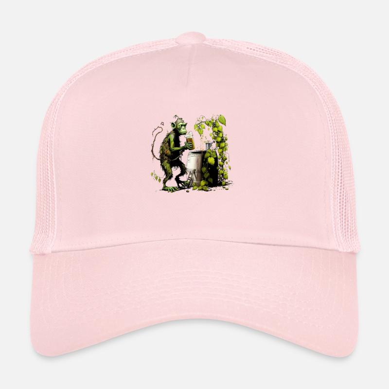 Cool hobby brewer, the funny chimpanzee Trucker Cap