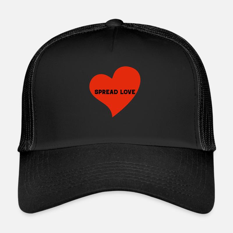 Logo Spread Love en forme de cœur Casquette trucker 