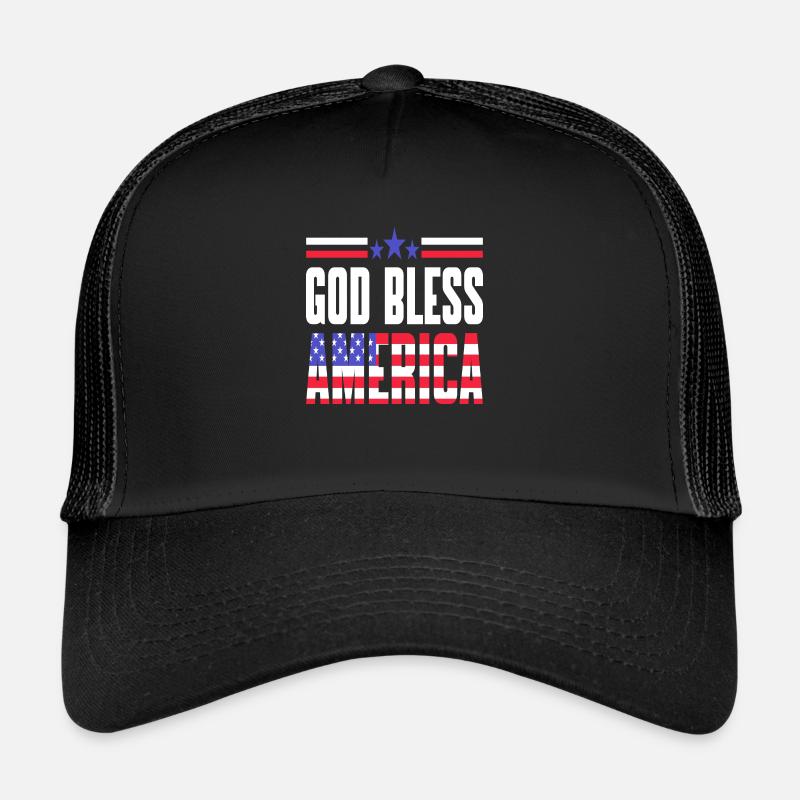 God Bless America Trucker Cap