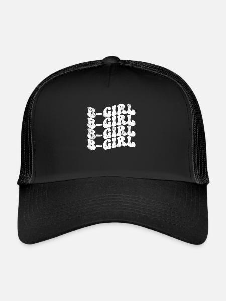 B-Girl Breakdance Girl - Casquette trucker  - noir/noir - Devant