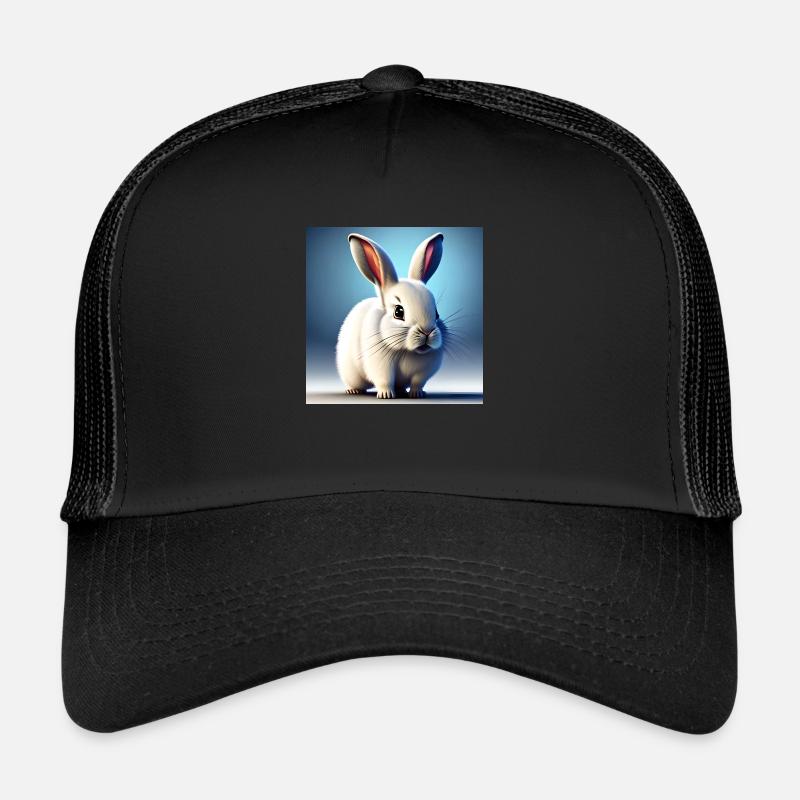 White rabbit Trucker Cap