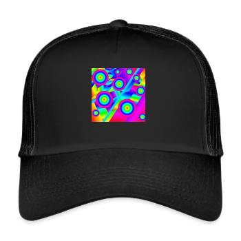 Musique abstraite - Casquette trucker  - noir/noir - Devant