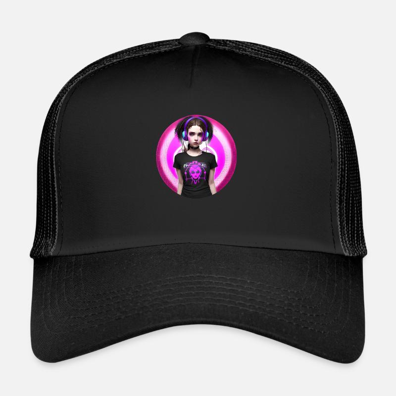DJane - Casquette trucker  - noir/noir