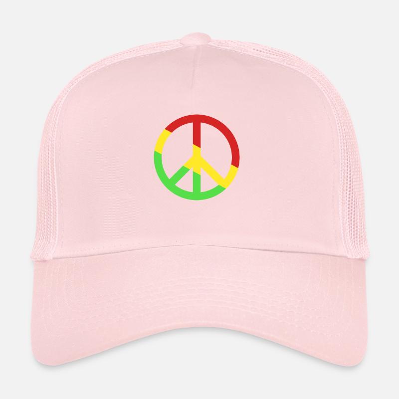 Peace green yellow red. Trucker Cap