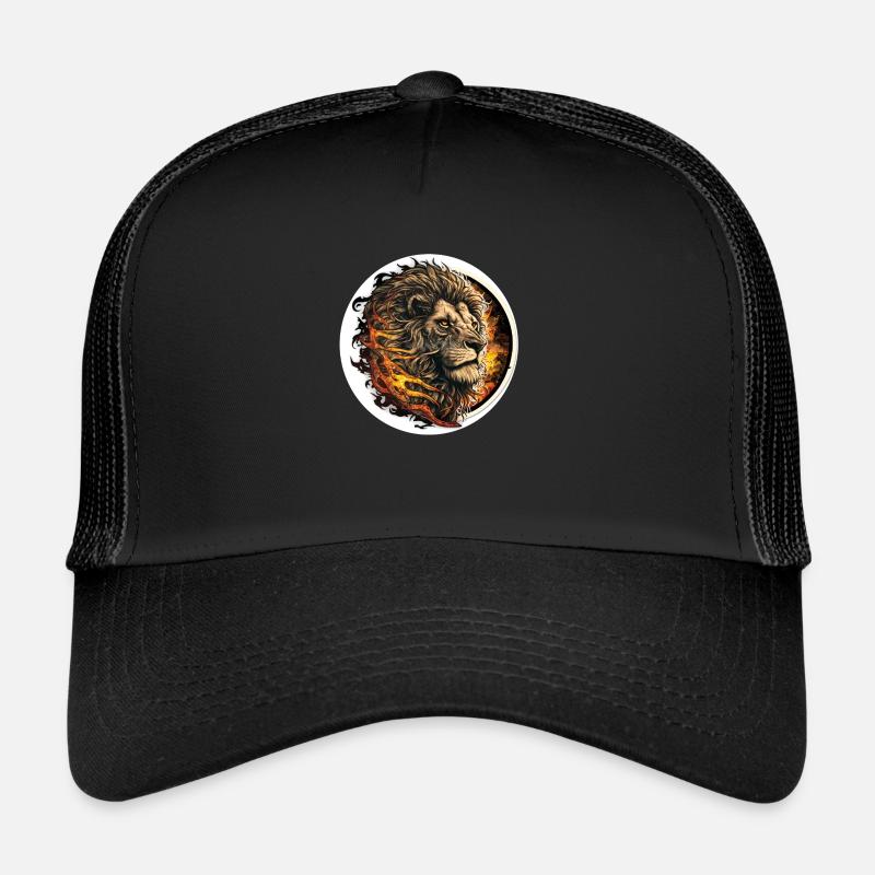 lion mane of fire Trucker Cap