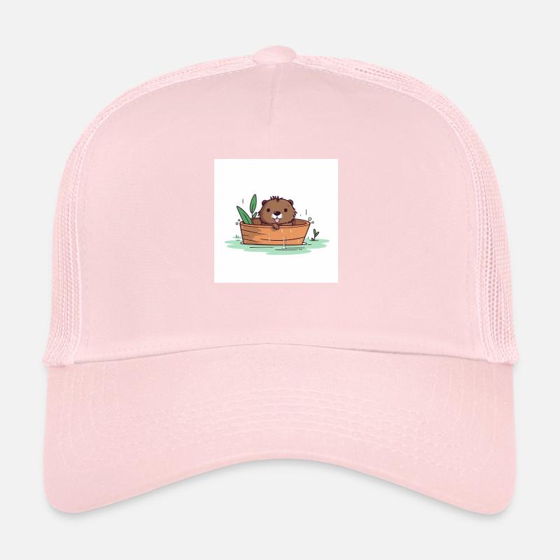 Süßer Biber in der Badewanne Trucker Cap