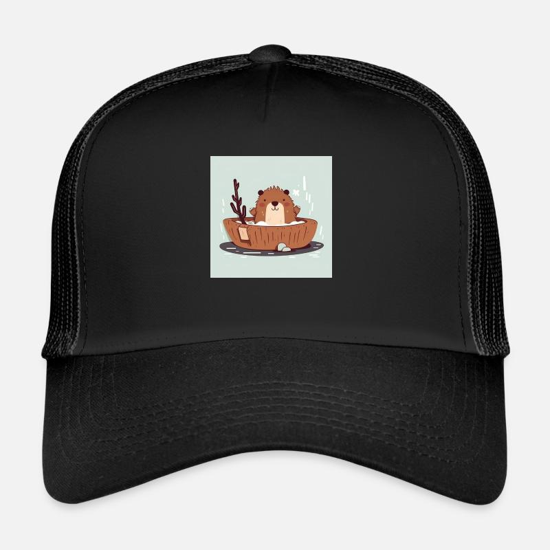 Süßer Biber in der Badewanne Trucker Cap