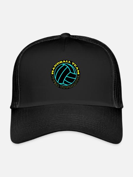 Équipe de handball 3 - Casquette trucker  - noir/noir - Devant