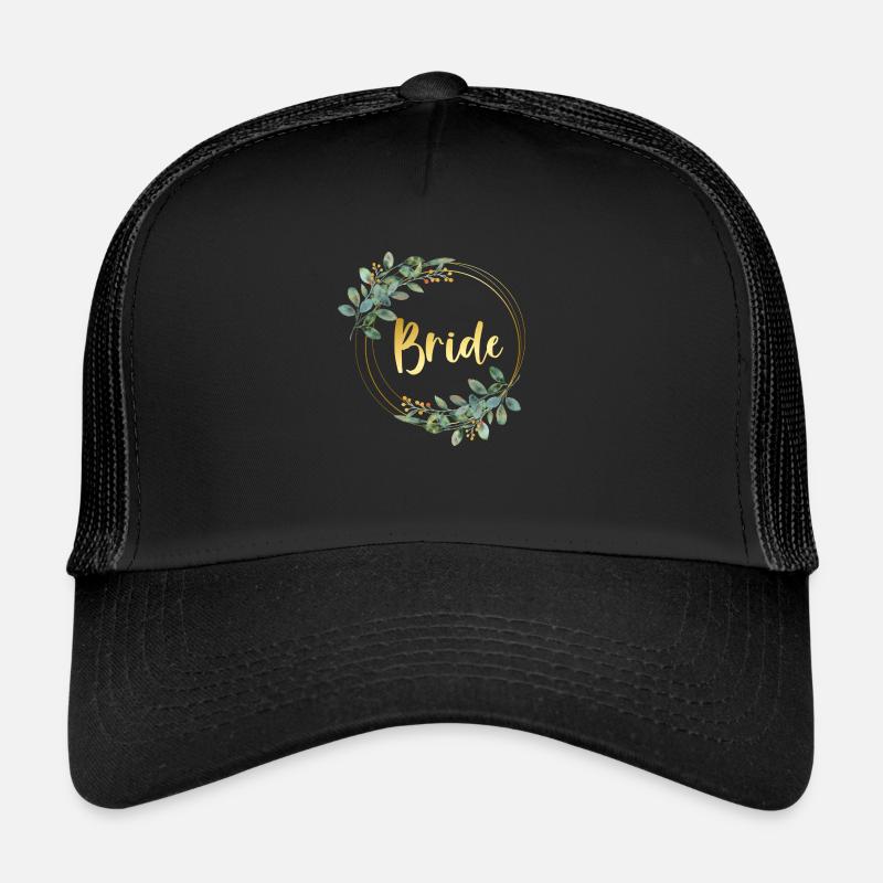 Bride Shirt - Trucker Cap - Schwarz/Schwarz