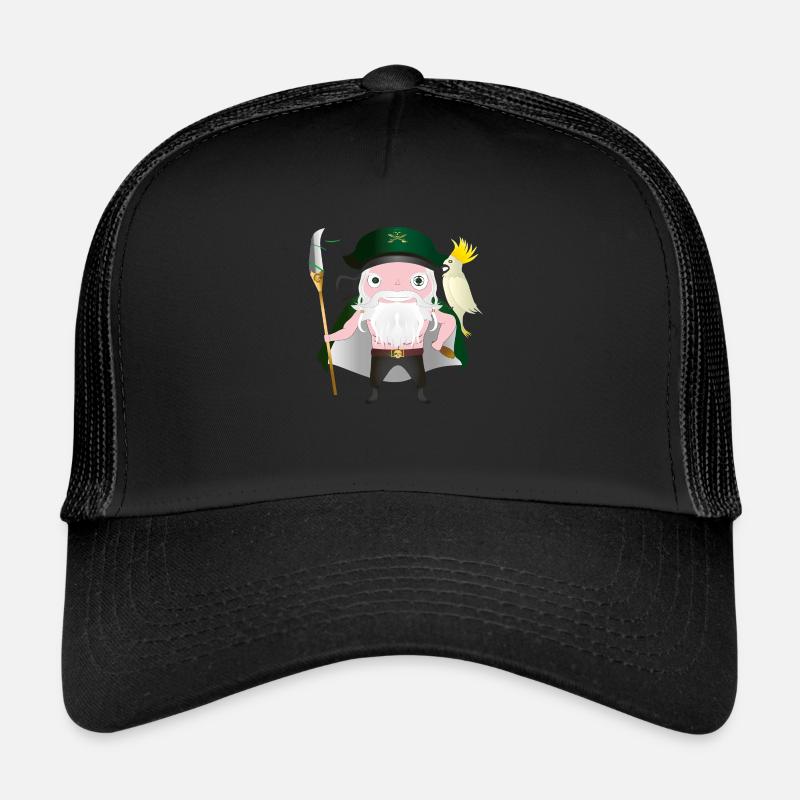 Captain Plank - Trucker Cap - Schwarz/Schwarz