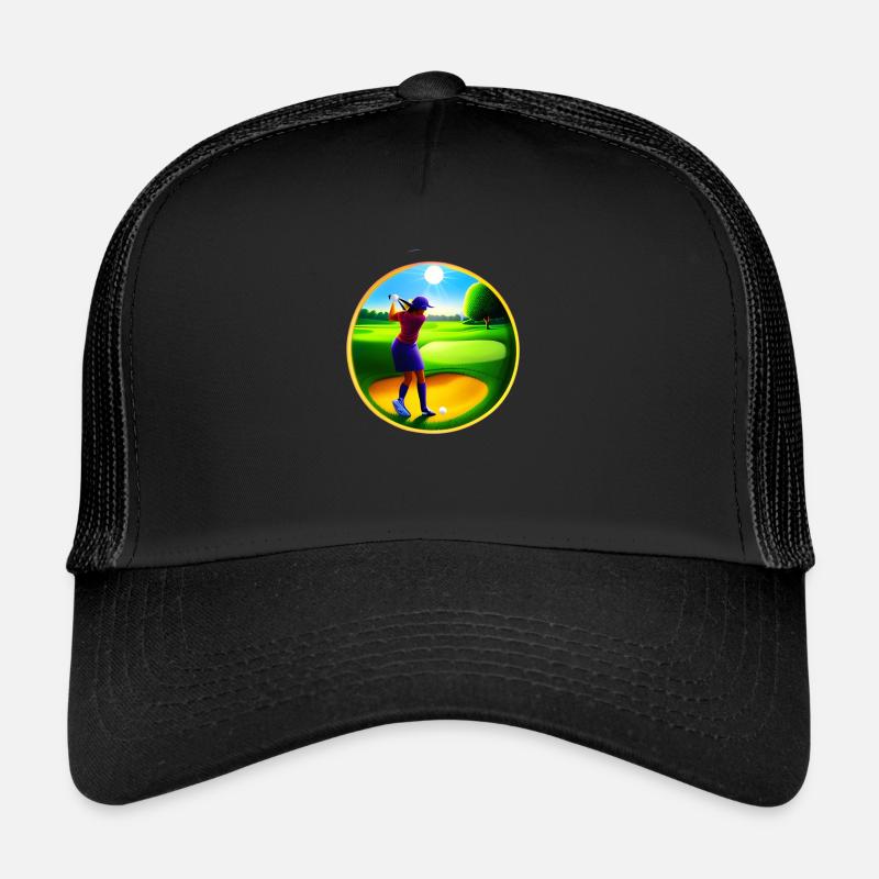 Golf Girl Multicolor Trucker Cap
