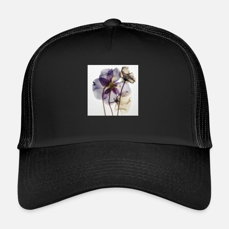 Herbier de belles fleurs photo Casquette trucker 