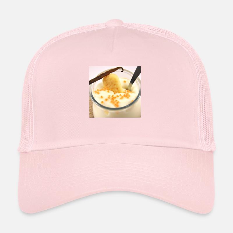 Saftigkeit dessertpudding in vanillesosse Trucker Cap